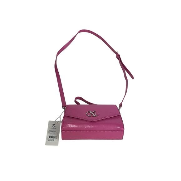 CXL Christian Lacroix Pink Laine Matte Patent Leather Crossbody purse - Picture 1 of 16